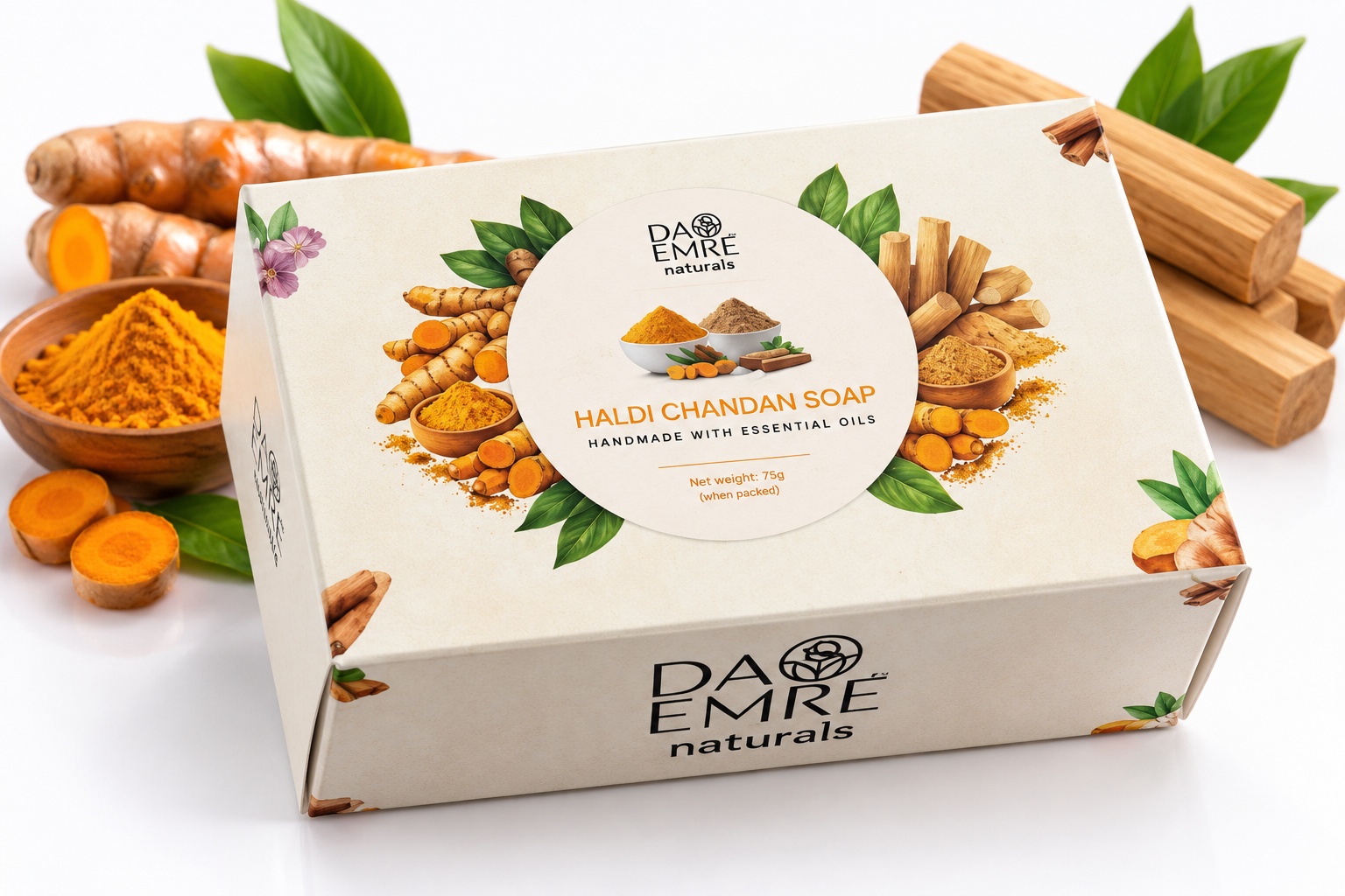 Daemre Haldi Chandan Soap 75 gm product packshot